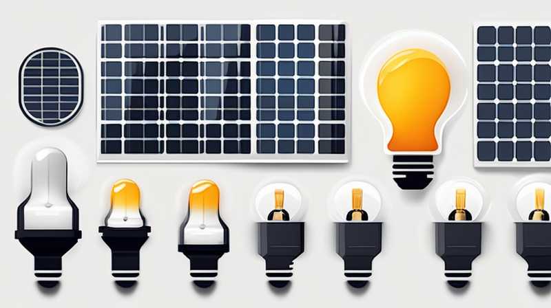 What bulbs are used for solar panels?