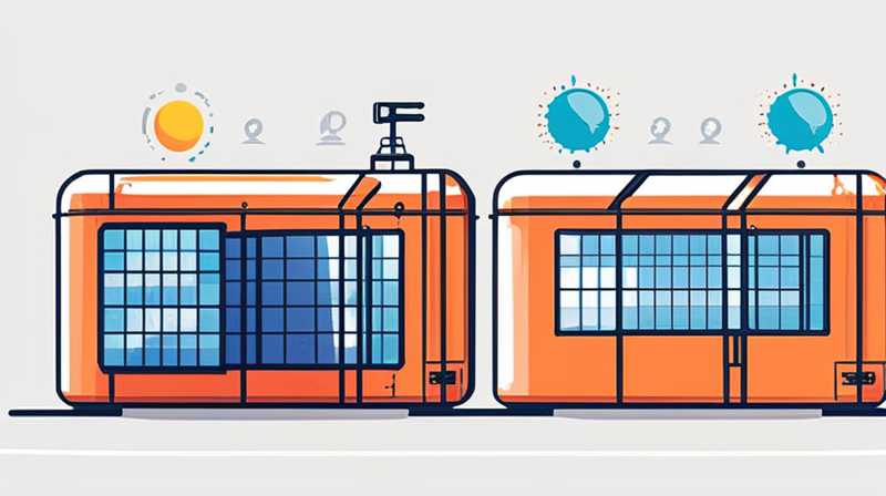 How many floors below the top floor are there solar panels?