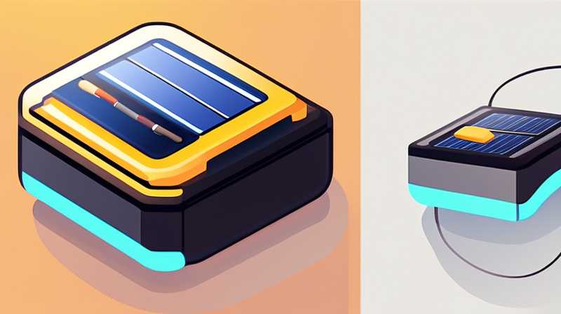 What is on the solar-charged 6V battery?