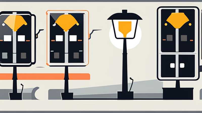 How many watts does a large solar powered street light have?