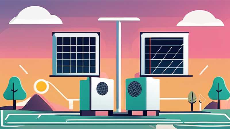 How to switch solar power to mains electricity