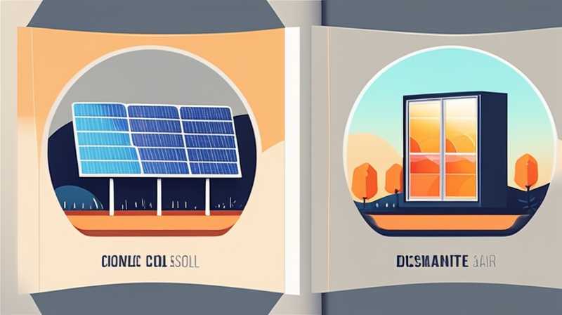 How to dismantle open-air solar energy