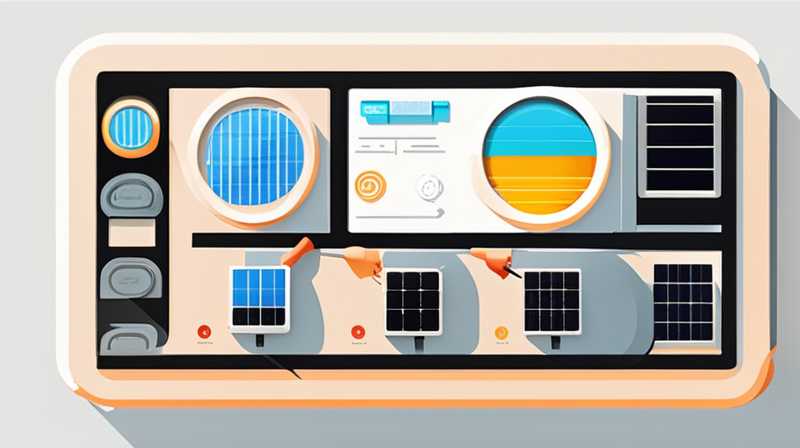 How to measure solar working voltage