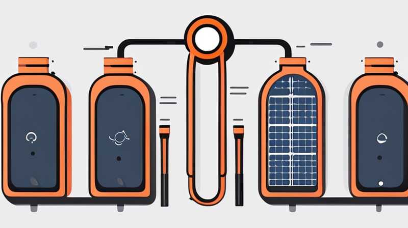 How to connect a wall mounted solar power source