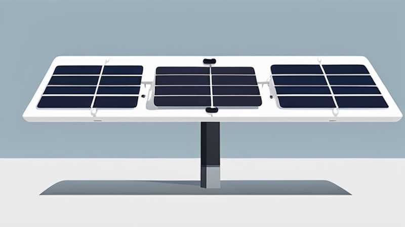 How to install the large solar panel on the light pole