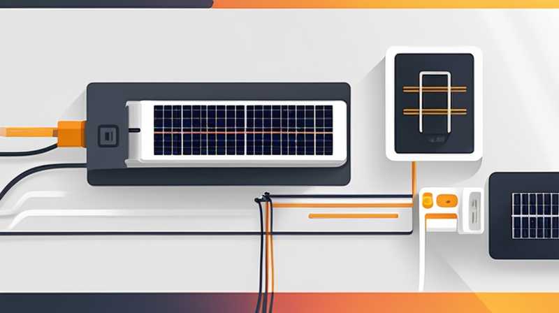 How to charge USB with solar cell