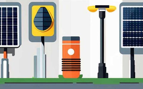 What kind of batteries do solar street lights use?
