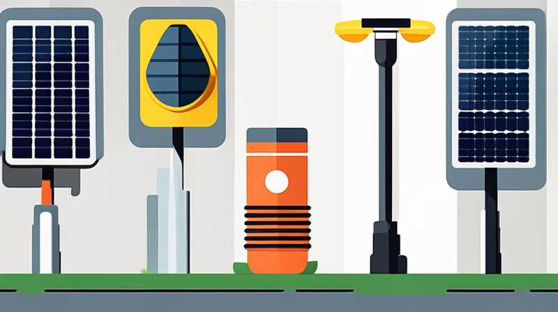 What kind of batteries do solar street lights use?