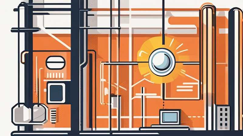 How to connect the sensor line of solar energy