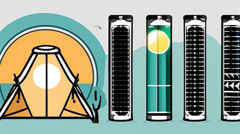 How to install solar tent light tube