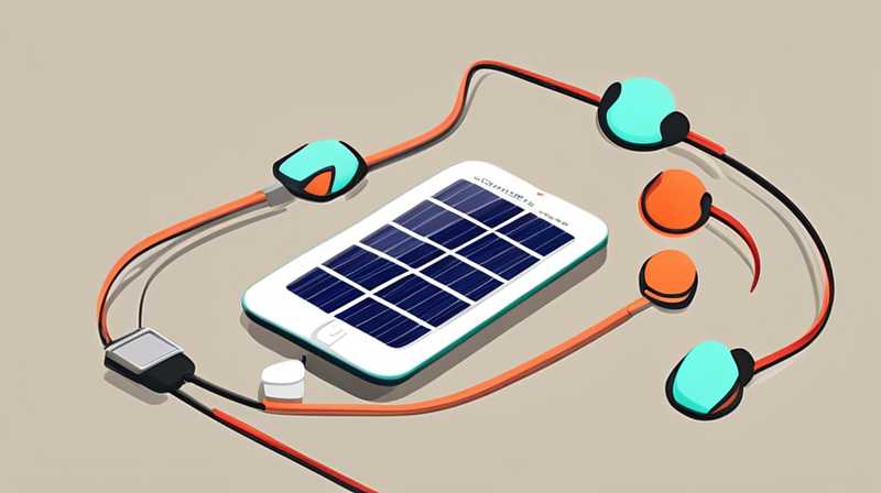 How to connect the cable of solar charger