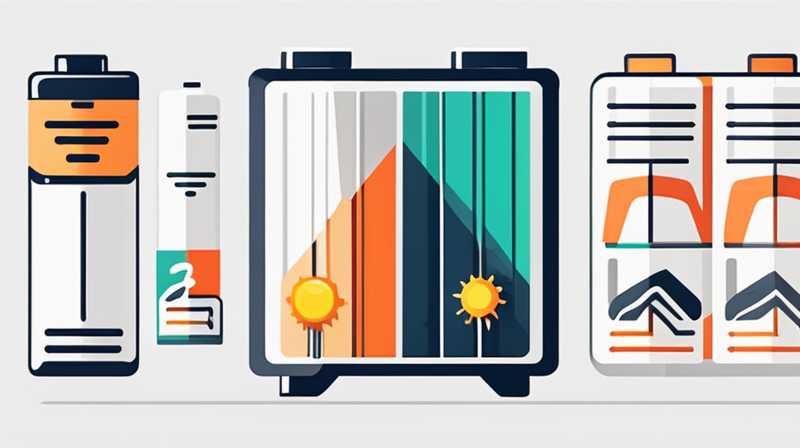 What kind of batteries are generally used in solar energy