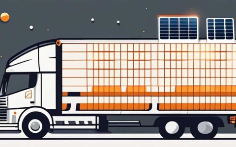 How many solar panels can be installed on a semi-trailer?