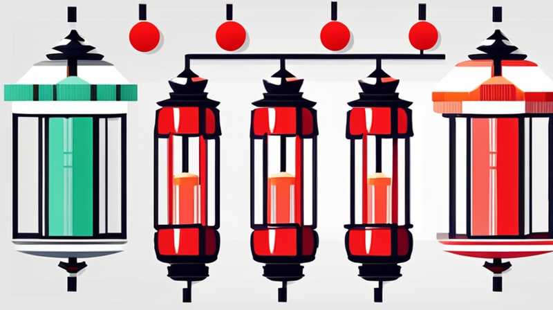 How to install solar powered red lanterns