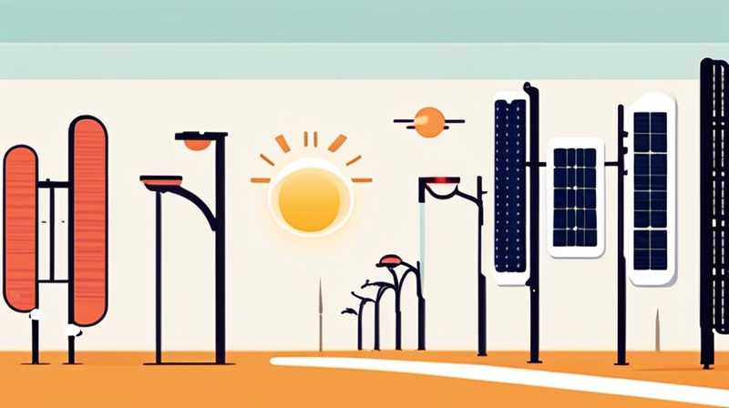 What does the arm length of a solar street light refer to?