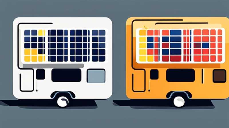 How to remove the solar panels on both sides of the RV