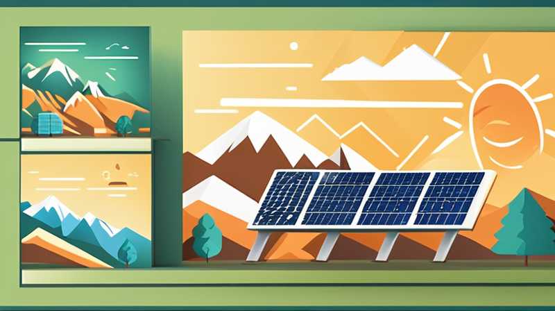 How to make money from solar power generation on the mountain