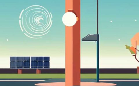 How to dismantle the solar light on the lamp pole in the yard