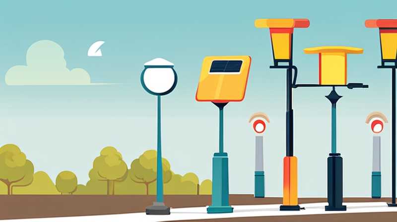 How many volts does a solar street light pole have?