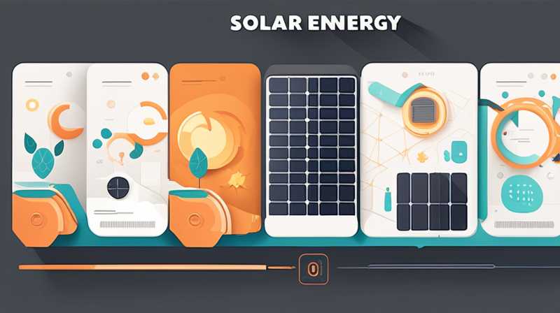 What materials are needed for solar energy projects?