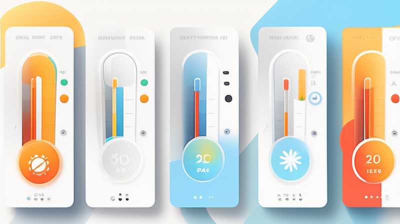 What is the best solar temperature control setting?