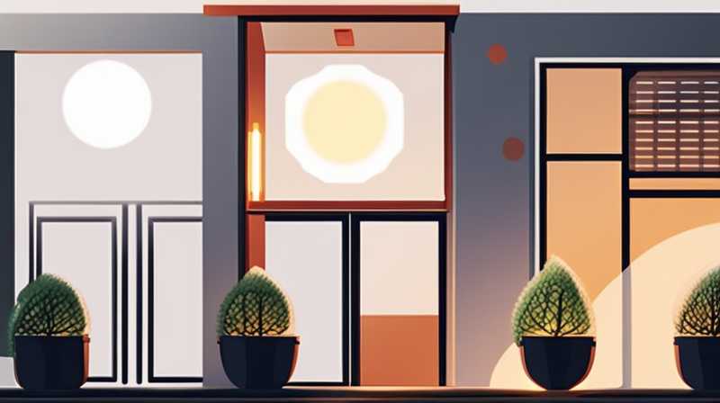 How to install solar wall lights in a small courtyard