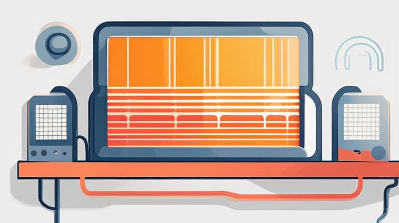 How to connect the heater to the solar panel