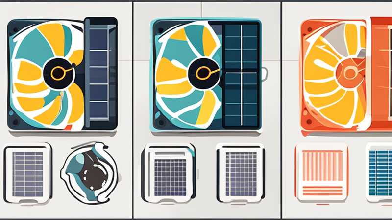 How to disassemble a solar exhaust fan