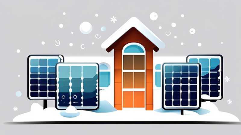 How much solar energy is used in winter