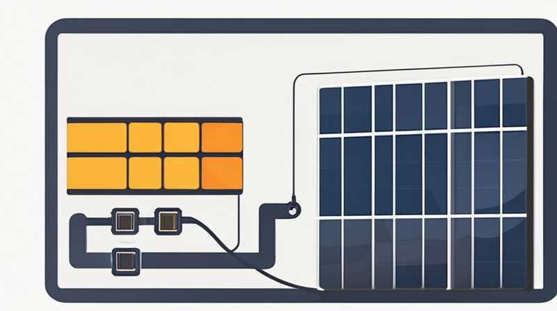 How to install wires on solar panels