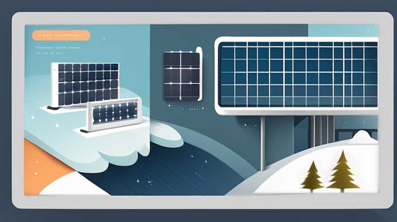 What to add to solar panels in winter