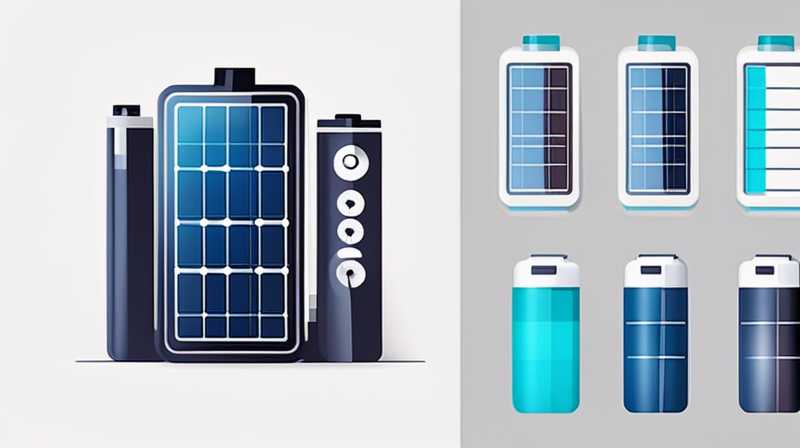 What kind of batteries are generally used for solar energy