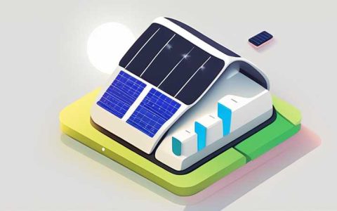 Where is the battery for the solar light?
