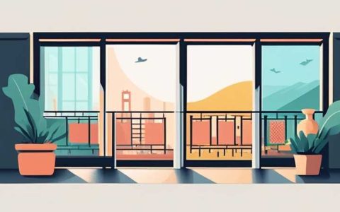 How long does the sun shine on the balcony facing east?
