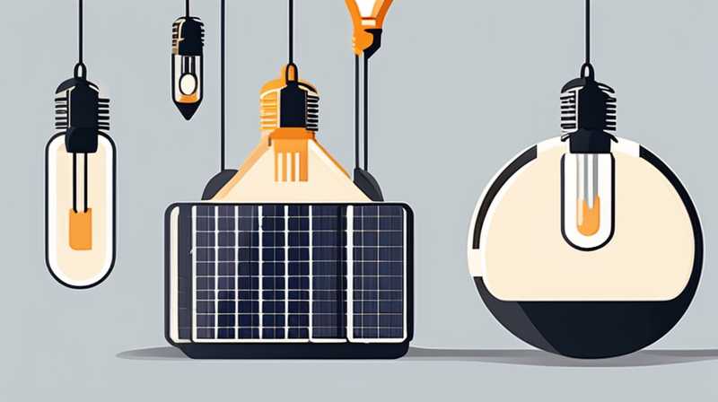 How to set up a solar charging light bulb