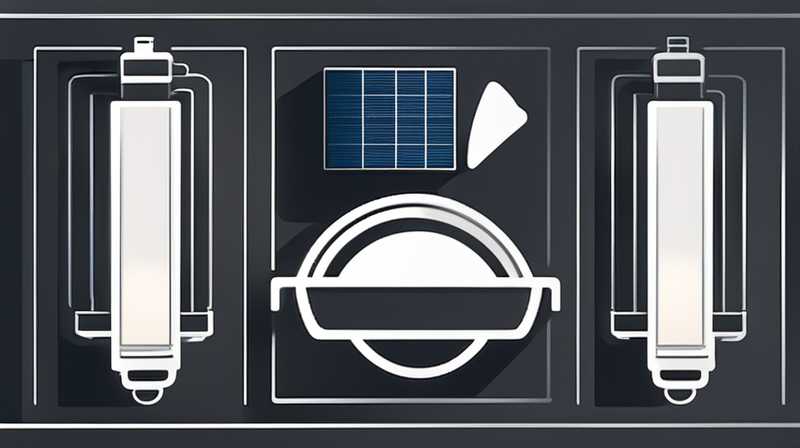 How to dismantle the solar light used on the wall