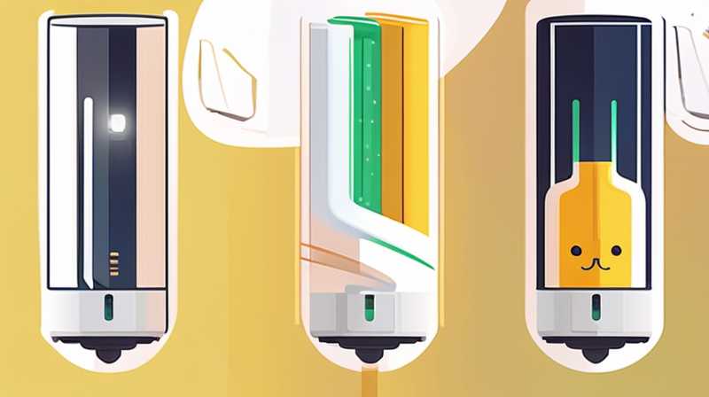 How to connect the charging cable to the solar light tube