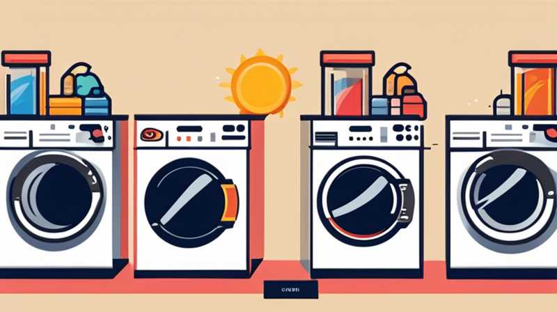 How to place a washing machine with solar tubes