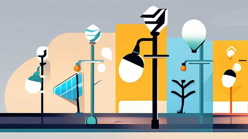 What equipment does a solar street light include?