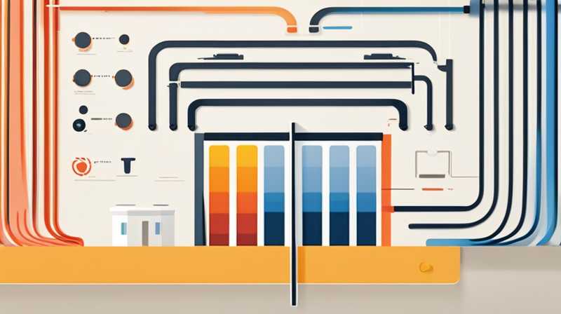 How to run pipes for wall-mounted solar panels