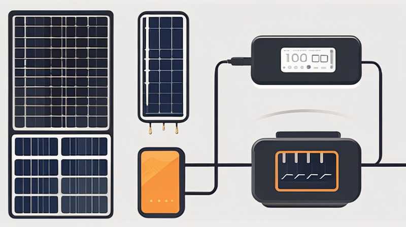 How to connect the solar controller to the power supply