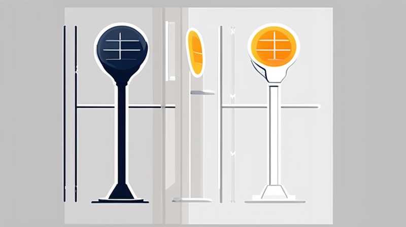 How to connect solar high pole lights