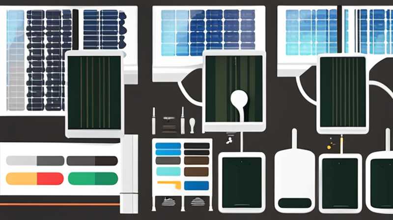 How to connect solar outdoor lights to loads