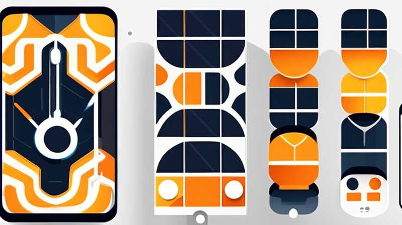 How to connect solar panel lights to mobile phones