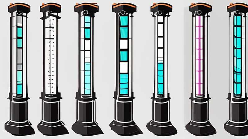 How to install solar column lights on columns