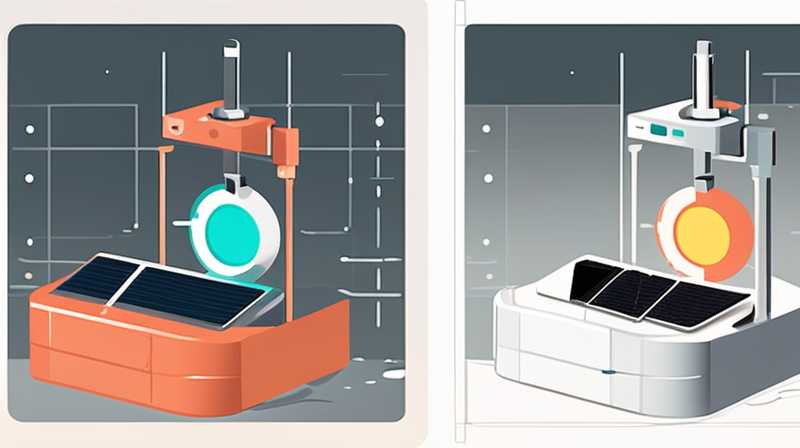 How to disassemble the solar instrument light