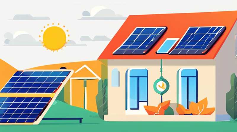 How to install solar energy in the yard on the first floor