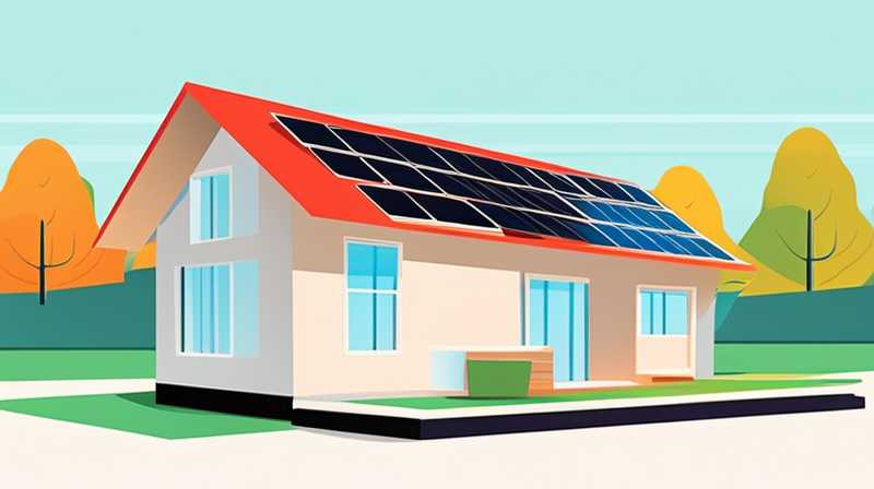 How to install wall mounted solar panels in a bungalow