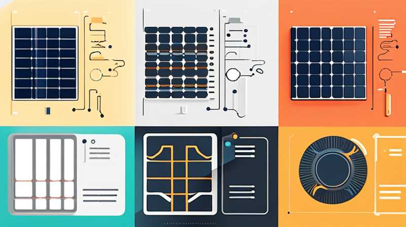 How to connect a solar cell from four cores to two cores