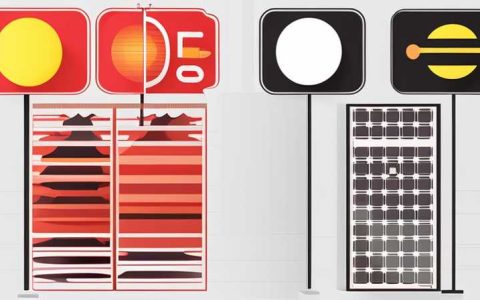 How many volts is the solar guide sign